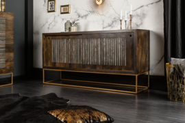 Massief dressoir ON 160cm mangohout met agaatsteen afwerking