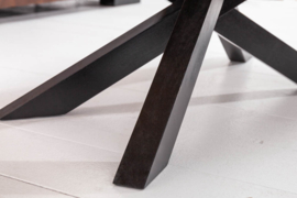 Massieve mangohout salontafel industriële stijl WOOD 105 cm
