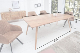 Massieve eettafel MYSTIC LIVING 200cm acacia naturel massief hout