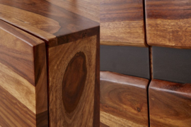 Massief dressoir AMAZONAS 150cm bruin sheesham hout met wane