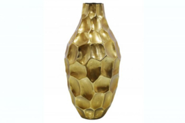 Elegante vaas ORGANIC ORIENT 45cm goud gehamerd design