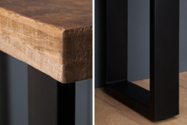 Design sidetable bureau  tafel IRON CRAFT 115 cm mangohout ijzeren