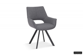 Elegante Eetkamer Stoel Irmi STOF GRIJS