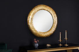 Design spiegel  rond VICTORY 75cm antiek koper metaal handgemaakt