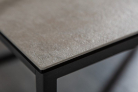 Design salontafel SYMBIOSE 75cm grijs keramiek in betonlook