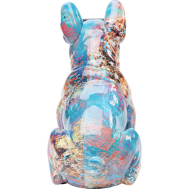 Gekleurde Deco Figuur Bulldog met zonnebril