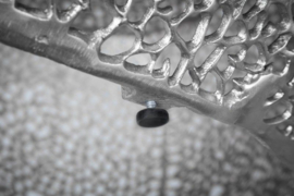 Filigrain design salontafel LEAF 122cm zilver handgemaakt
