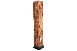 Vloerlamp NATURE ART 173 cm gemaakt van massief longan hout