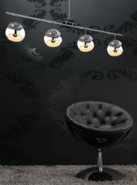 Hanglamp Model: Bubble 4 - Chroom