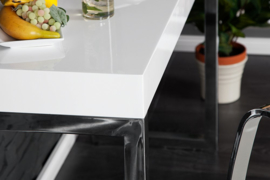 Sidetable  Bureau  White Desk 120 cm hoogglans -
