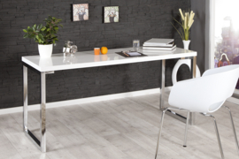 Designtafel WIT DESK 160x60cm hoogglans wit