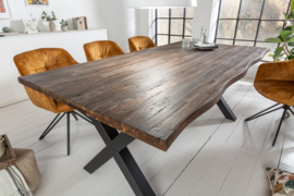 Eettafel Genesis Vintage 160cm Massief Acacia Hout 