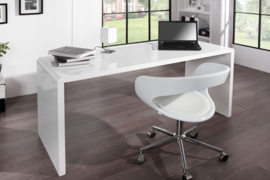 Bureau Hoogglans wit  -140cm -