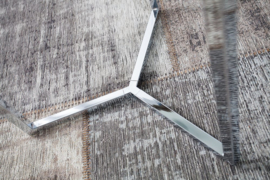 Design bijzettafel Original ASTRO 45cm chroom wit salontafel