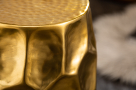 Handgemaakte bijzettafel ORGANIC ORIENT 46 cm goud gehamerd design
