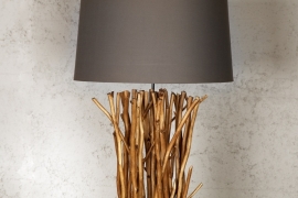 Sta lamp Model: EUPHORIA 180cm - Kap Grijs