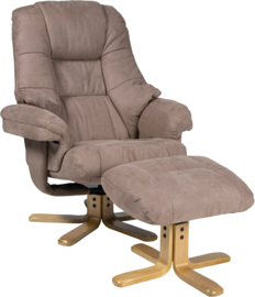 Hoogwaardige senioren  Comfortabele Relaxfauteuil met voetenbank