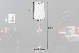 Elegante design vloerlamp  rose goud 160cm