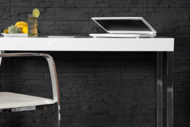 Sidetable  Bureau  White Desk 120 cm hoogglans -