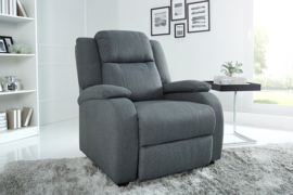 Moderne fauteuil grijze tv-fauteuil met ligfunctie