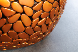 Extravagante salontafel STONE MOSAIC 72 cm koper handgemaakte mozaïek optiek