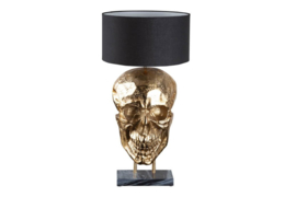 Extravagante tafellamp SKULL 76 cm zwart gouden schedel tafellamp