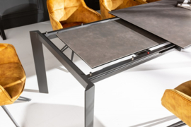 Uitschuifbare eettafel X7 180-240cm antraciet keramisch blad modern design