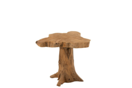 Bijzettafel Boom Teak Hout Naturel  55cm