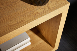Design wandmeubel  boekenkast met vijf planken S 165 cm eiken look