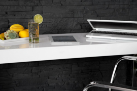 Sidetable  Bureau  White Desk 120 cm hoogglans -