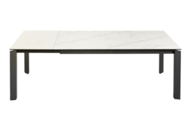 Uitschuifbare eettafel X7 180-240cm wit marmereffect keramisch blad modern design