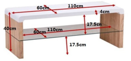 Salontafel Lissa 110cm