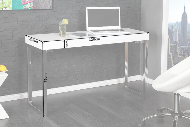 Bounty tafel kwartaal Sidetable Bureau White Desk 120 cm hoogglans - | Sidetables |  GOEDKOOPMEUBELEN.NL