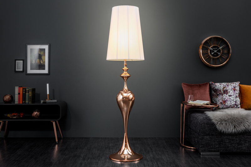 Elegante design vloerlamp Beauty Rose goud 160cm | Vloerlampen |  GOEDKOOPMEUBELEN.NL