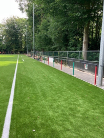 Ballenvangernetten en hekwerk met winddoek N.E.C. Nijmegen