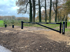 Slagboom met reflectie Landgoed Nettelhorst