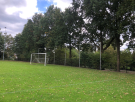 Dubbelstaafmat hekwerk voetbalveld Overasselt