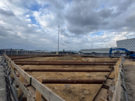 Stempelraam terminaluitbreiding Eindhoven Airport