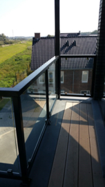 Glazen balustrade Waaldijk Druten