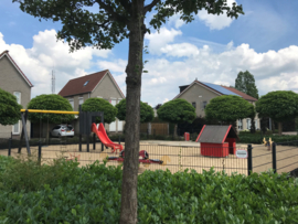 Dubbelstaafmat rondom speeltuin