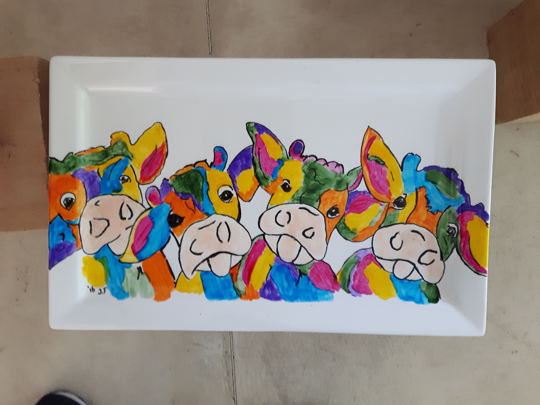 Les servies schilderen