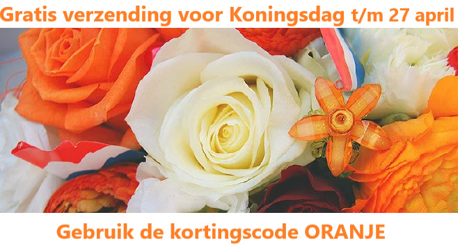 Gratis verzending voor Koningsdag