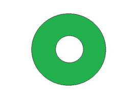 Popbumper Speelveld Protector Groen 9 cm (nieuw)