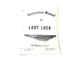 Manual Williams - Lady Luck (used)