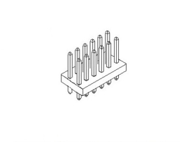 Molex Connector Header Zonder Lock 0,100" 2 x 10 Polig (nieuw)