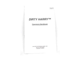 Operators Handbook Williams - Dirty Harry (used)