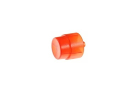 Flipper Knop Rood Transparant C-905 (nieuw)