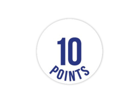 Cap Decal 10 Points Blue (new)