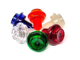 Flipper Knop 1" Transparant (nieuw)