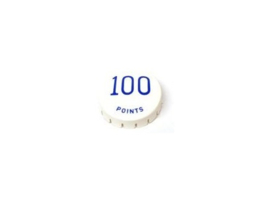 Popbumper Cap Gottlieb White / 100 Points Blue (new)
